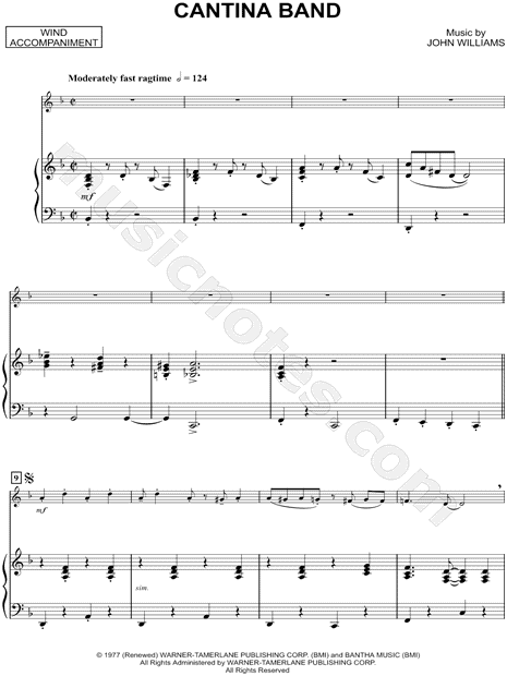 Collection: Cantina Band - Alto Sax & Piano