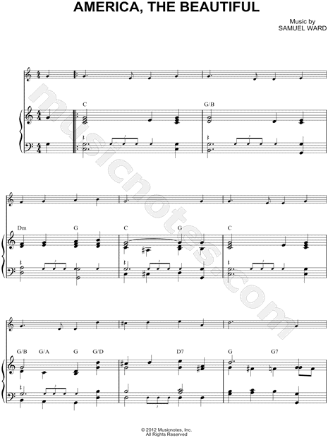 Collection: America the Beautiful - F Instrument & Piano