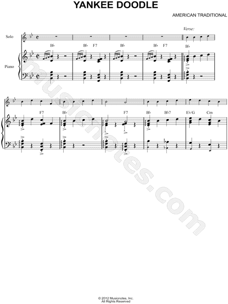 Collection: Yankee Doodle - Eb Instrument & Piano