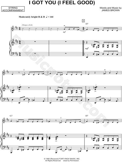 Collection: I Got You (I Feel Good) - Cello & Piano Accompaniment