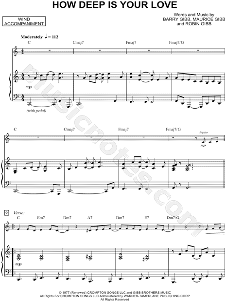 Collection: How Deep Is Your Love - Tenor Sax & Piano