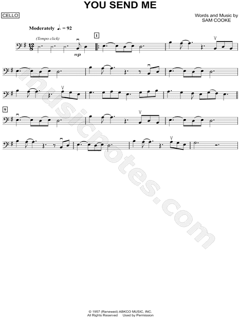Collection: You Send Me - Cello & Piano Accompaniment