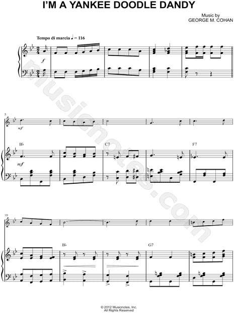 Collection: I'm a Yankee Doodle Dandy - Eb Instrument & Piano