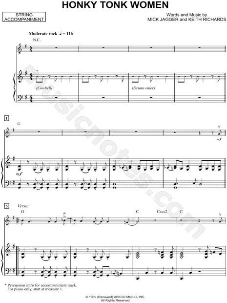 Collection: Honky Tonk Women - Violin & Piano