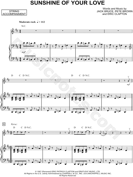 Collection: Sunshine of Your Love - Violin & Piano