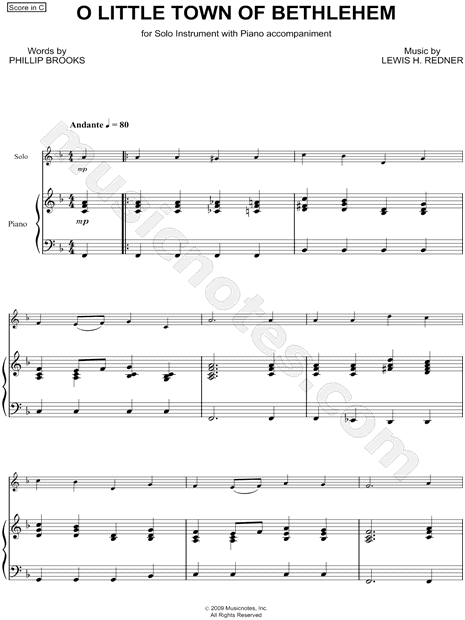 Collection: O Little Town of Bethlehem - Viola & Piano