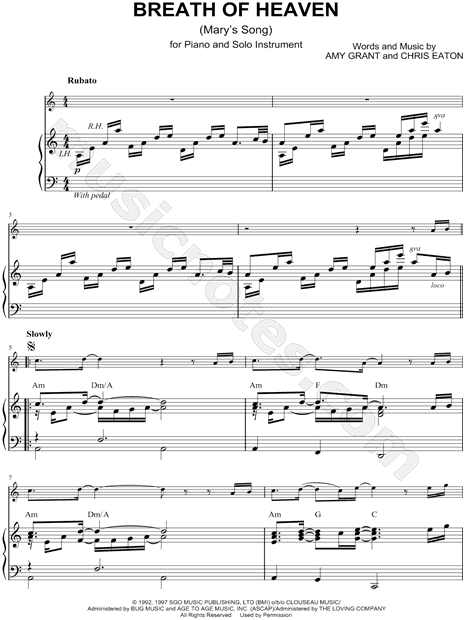 Collection: Breath of Heaven (Mary's Song) - Viola & Piano