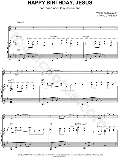 Collection: Happy Birthday, Jesus - C Instrument & Piano