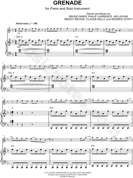 Collection: Grenade - Bb Instrument & Piano Accompaniment