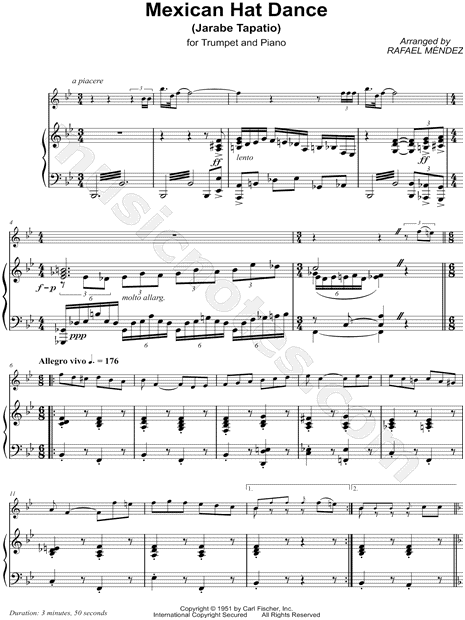 Collection: Mexican Hat Dance - Trumpet & Piano