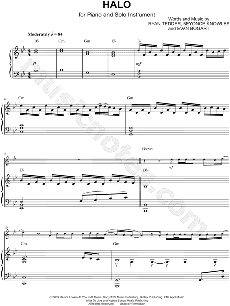 Collection: Halo - Bass Clef Instrument & Piano