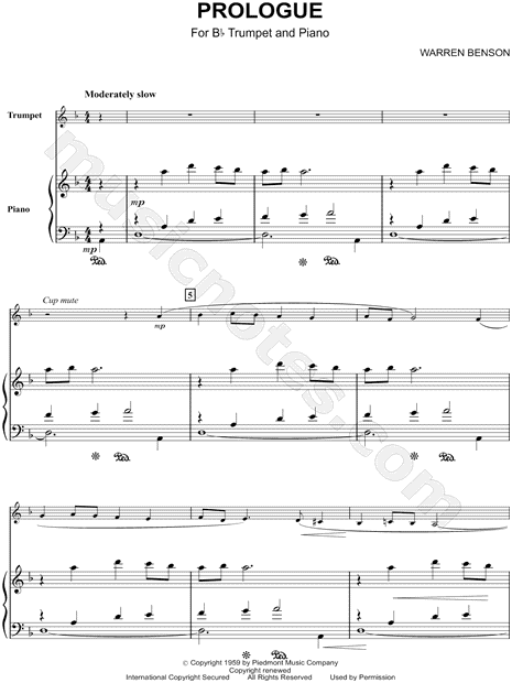 Collection: Prologue - Trumpet & Piano