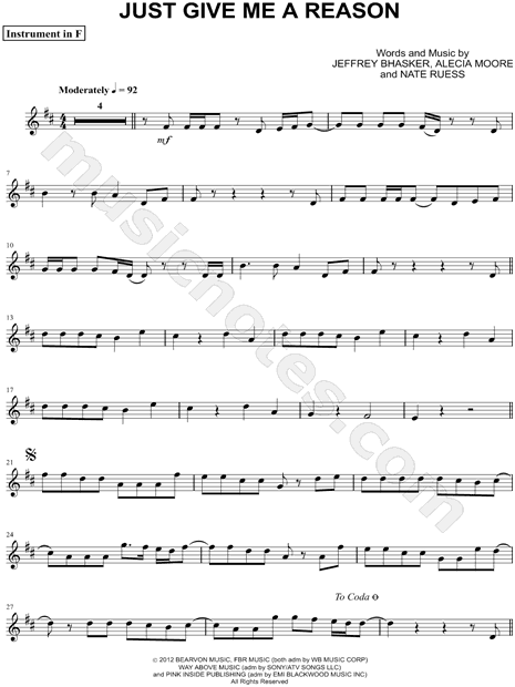 Collection: Just Give Me a Reason - F Instrument & Piano