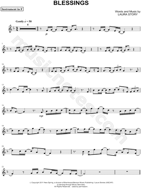 Collection: Blessings - F Instrument & Piano