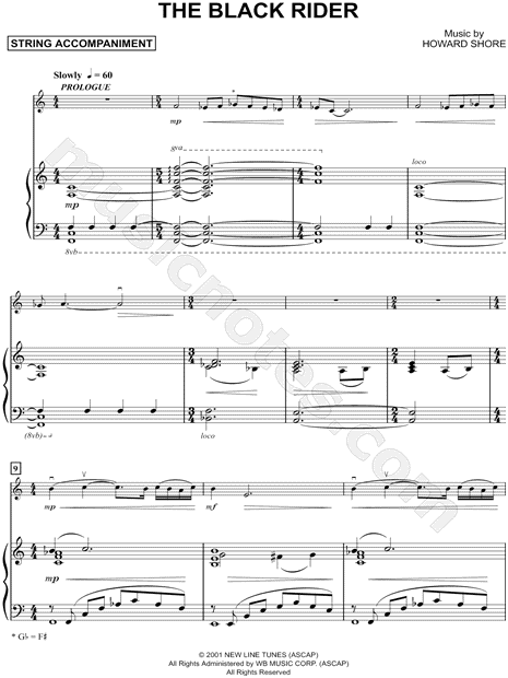 Collection: The Black Rider - Violin & Piano