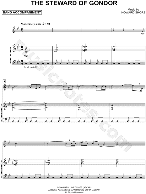 Collection: The Steward of Gondor - French Horn & Piano