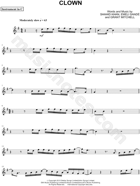 Collection: Clown - C Instrument & Piano