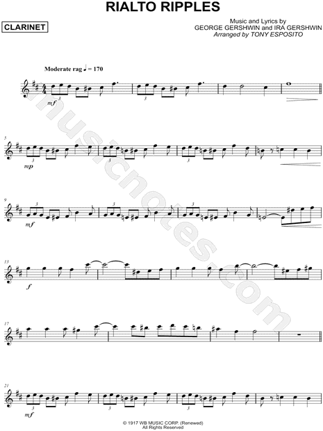 Collection: Rialto Ripples - Clarinet & Piano