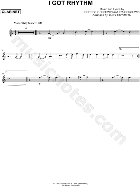 Collection: I Got Rhythm - Clarinet & Piano