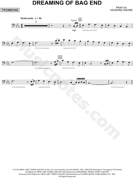 Collection: Dreaming of Bag End - Trombone & Piano Accompaniment