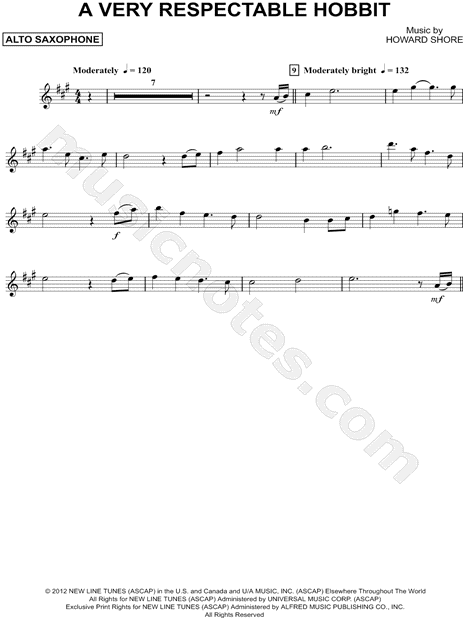 Collection: A Very Respectable Hobbit - Alto Saxophone & Piano