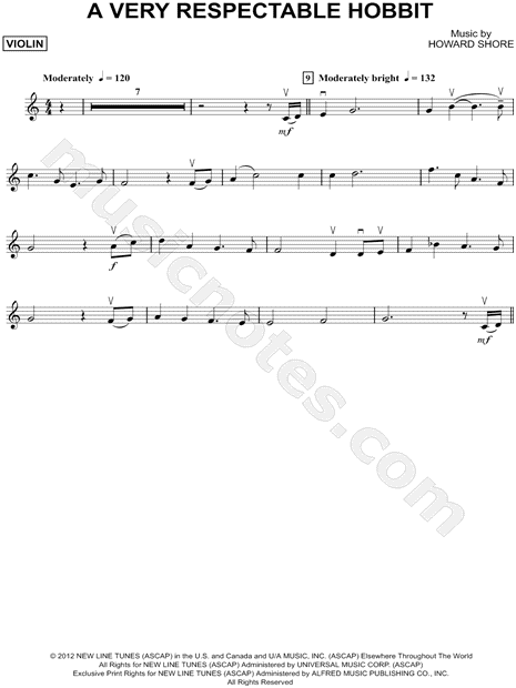 Collection: A Very Respectable Hobbit - Violin & Piano