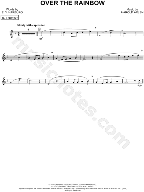 Collection: Over the Rainbow - Trumpet & Piano