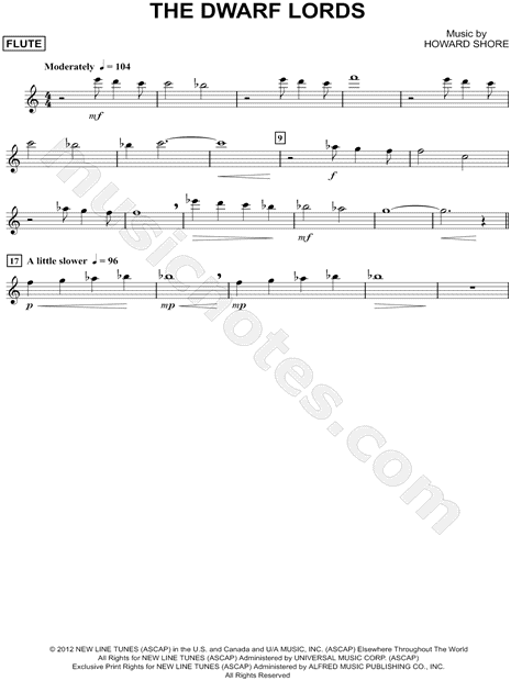 Collection: The Dwarf Lords - Flute & Piano Accompaniment