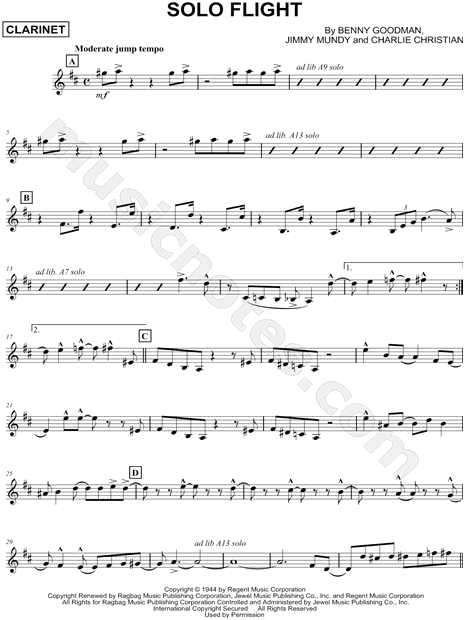 Collection: Solo Flight - Clarinet & Piano Accompaniment