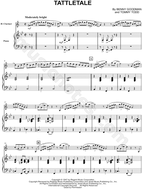 Collection: Tattletale - Clarinet & Piano