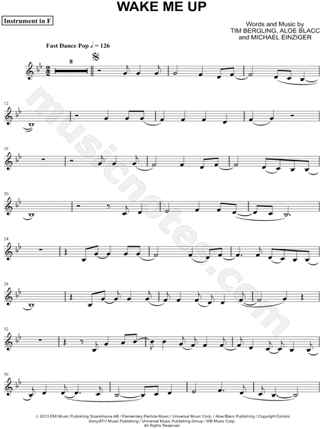 Collection: Wake Me Up - F Instrument & Piano