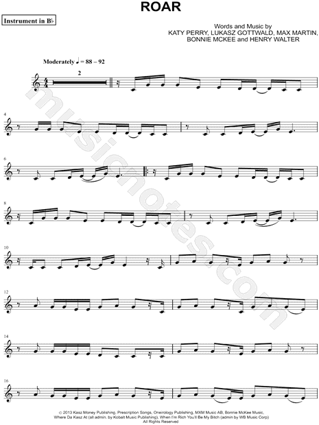 Collection: Roar - Bb Instrument & Piano