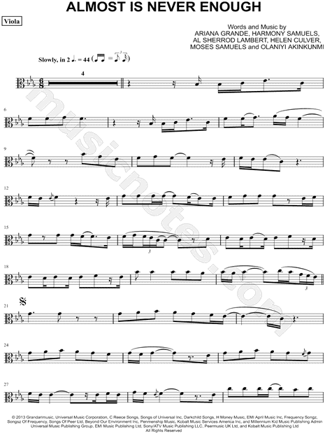 Collection: Almost Is Never Enough - Viola & Piano