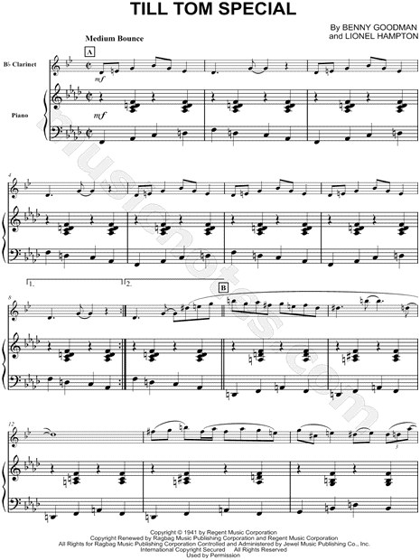 Collection: Till Tom Special - Clarinet & Piano