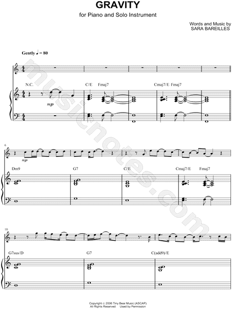 Collection: Gravity - Eb Instrument & Piano