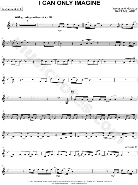 Collection: I Can Only Imagine - F Instrument & Piano