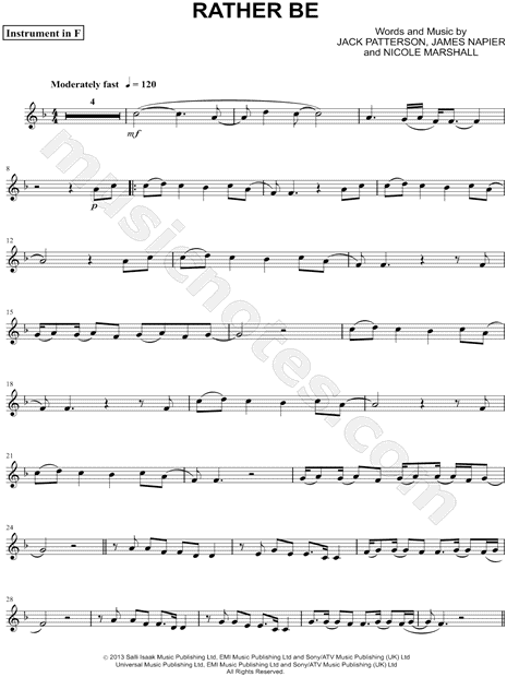 Collection: Rather Be - F Instrument & Piano