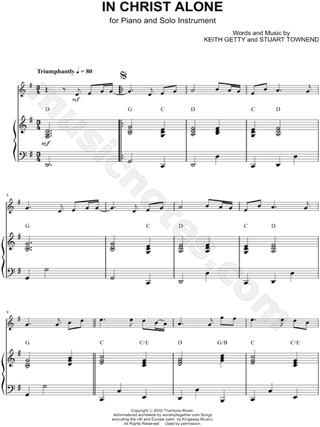 Collection: In Christ Alone - F Instrument & Piano Accompaniment