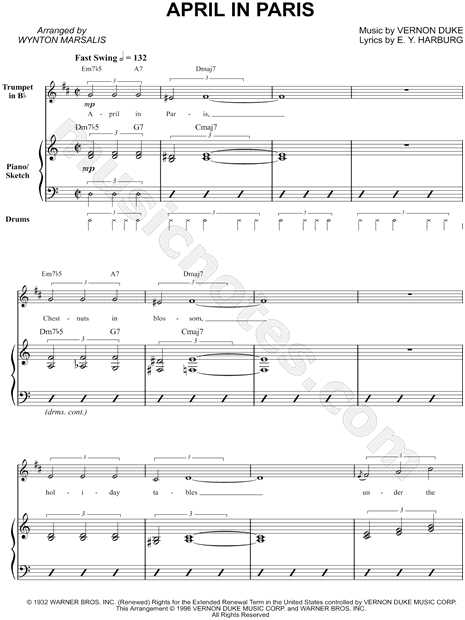 Collection: April In Paris - Trumpet & Piano