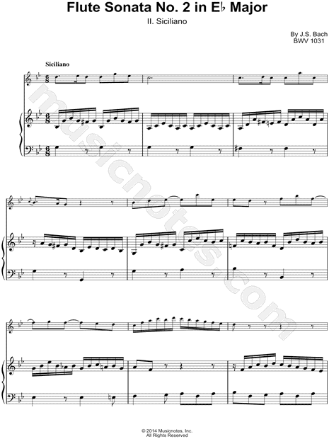 Collection: Flute Sonata No. 2 in E Major: II. Siciliano