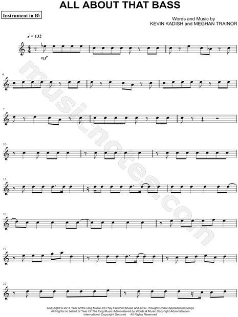 Collection: All About That Bass - Bb Instrument & Piano