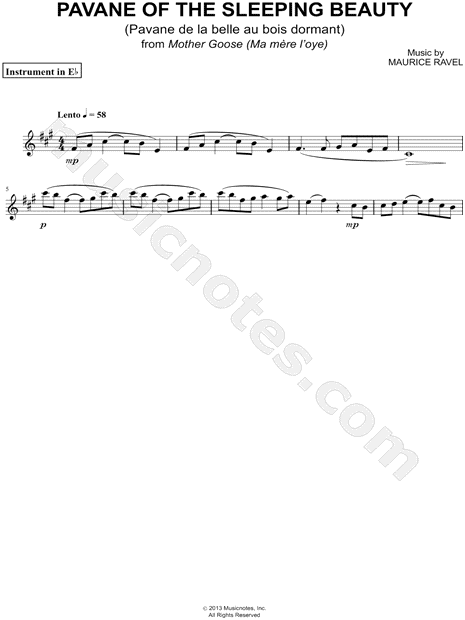 Collection: Pavane of the Sleeping Beauty - Eb Instrument & Piano