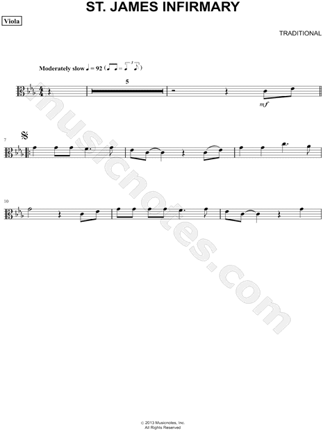 Collection: St. James Infirmary - Viola & Piano