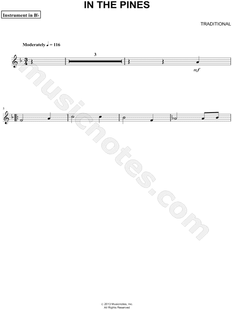 Collection: In The Pines - Bb Instrument & Piano