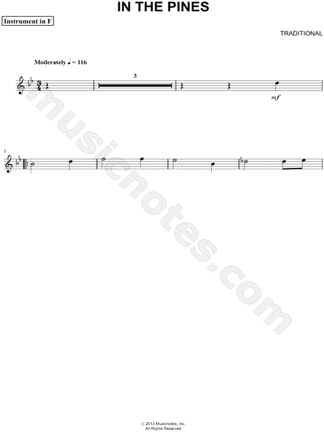 Collection: In The Pines - F Instrument & Piano