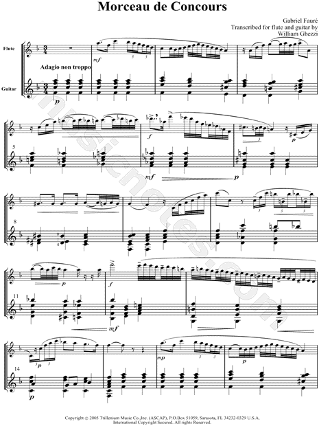 Collection: Morceau de Concours - Flute & Guitar