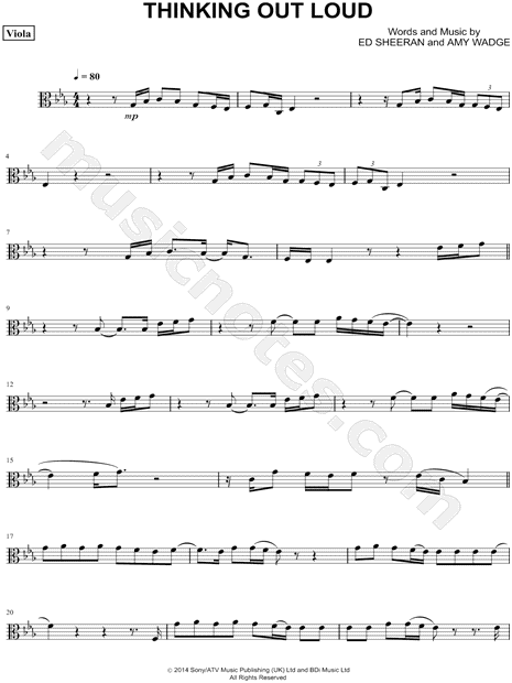 Collection: Thinking Out Loud - Viola & Piano