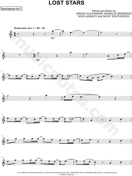 Collection: Lost Stars - C Instrument & Piano