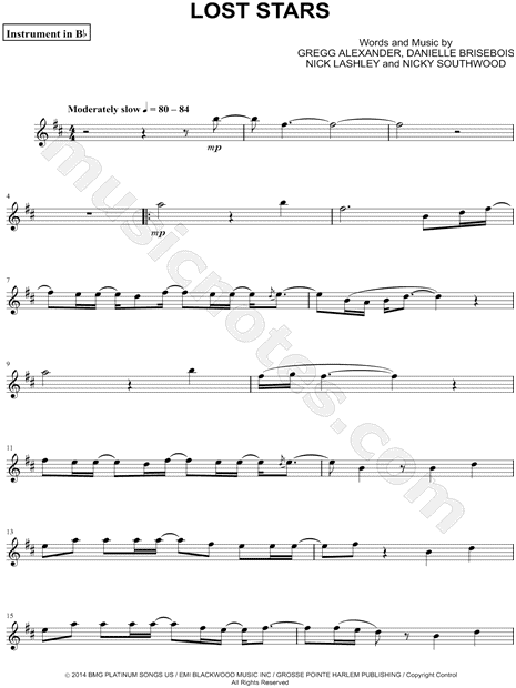 Collection: Lost Stars - Bb Instrument & Piano