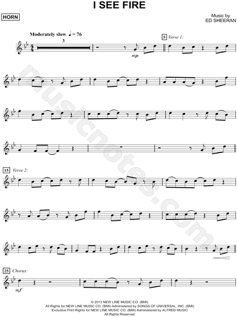 Collection: I See Fire - French Horn & Piano